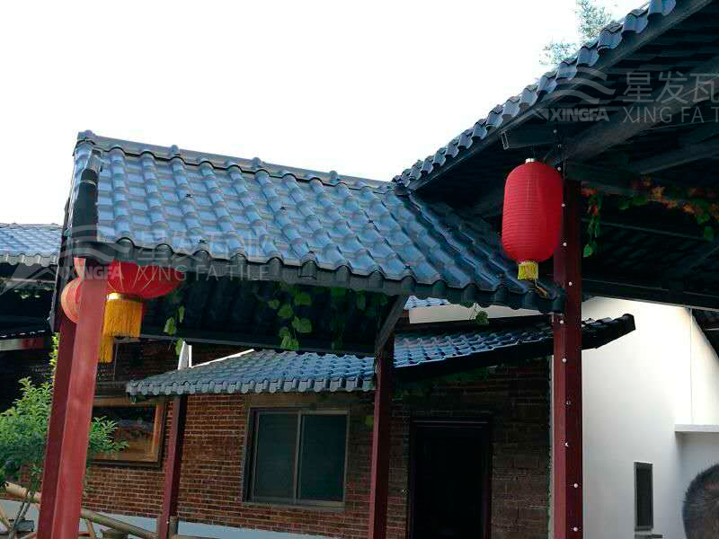 園林建筑搭建樹脂瓦涼亭，將景觀與藝術(shù)融合，別具一格！